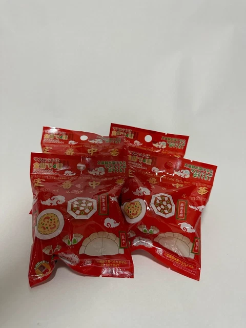 【direct from japan】DAISO Four classic mascots for Chinese food bath ball 4 bags