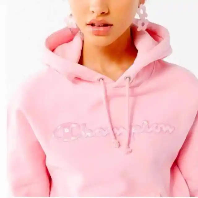 Champion Daisy Reverse Weave slouch sweatshirt UO Exclusive Crop hoodie M