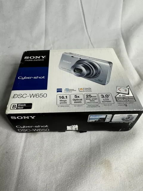 Brand New! *Read DESC*-  Sony Cyber-Shot DSC-W650 16.1MP  Digital Camera - Black