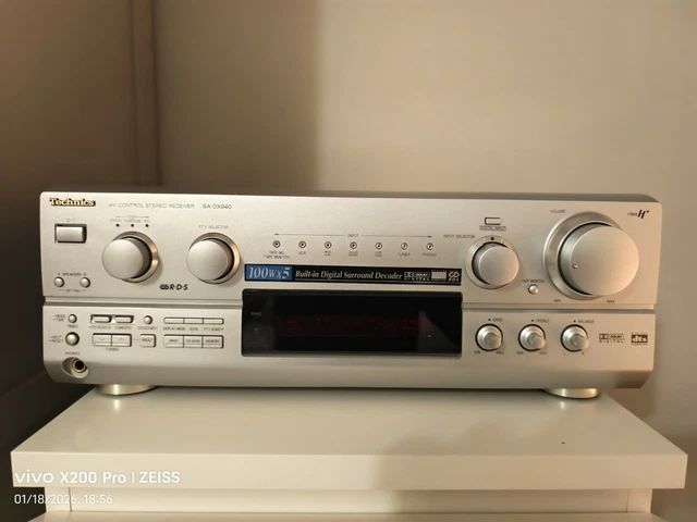 Ampli Stéréo Technics SA-GX230 - 50W/canal - Testé Fonctionnel - Phono/VCR