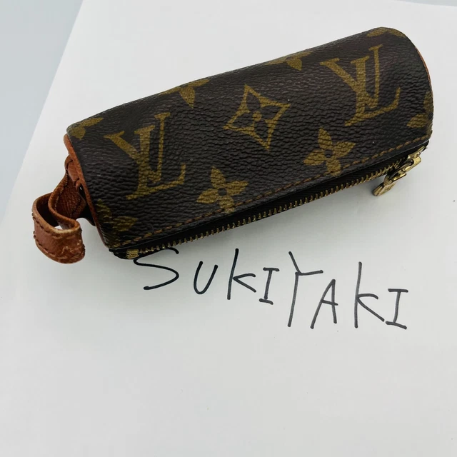 Authentic Louis Vuitton LV 7743F Monogram Etui 3 Golf Ball Case Old Model