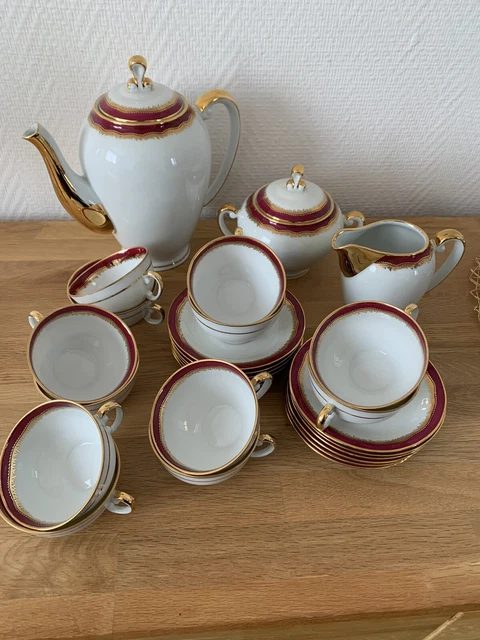 Service à Thé/café 3 Pièces Hutschenreuther Allemagne – Porcelaine Fine Blanche