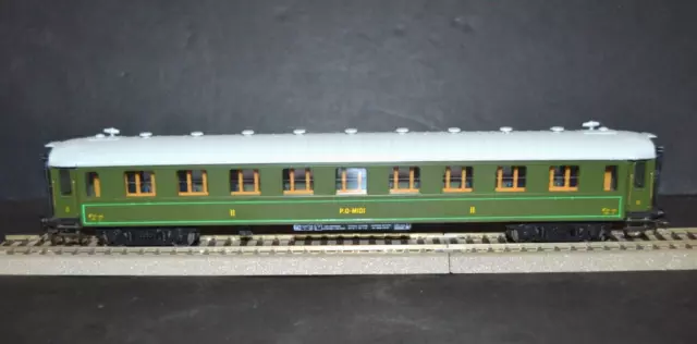 France Trains 291 Voiture Ocem Po Midi Parois Lisses Filet Vert 2 Cl Ho