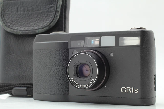 LCD Works [MINT w/Case] Ricoh GR1s Black 35mm Film Camera Point & Shoot JAPAN