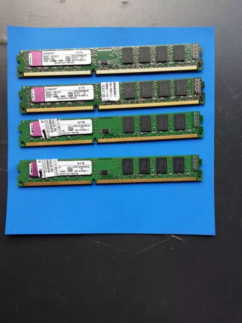 Ddr3 1333 8Gb Kit (2Gbx4) Kingston Kvr1333D3N9/2G Slim Pc3-10600U Ram Pc Desktop