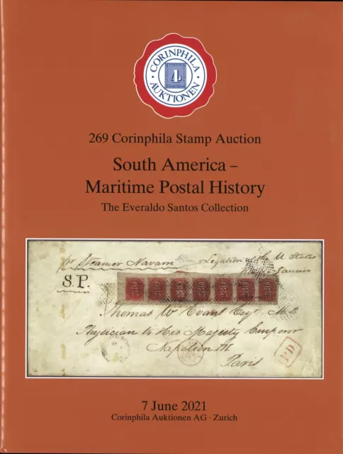 Asta postale Corinphila n. 269 (2021): Sud America - storia postale marittima