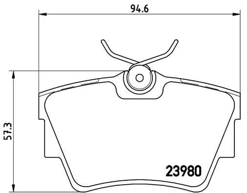 BREMBO Kit pastiglie freno, Freno a disco  P 59 041