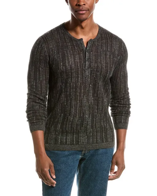 John Varvatos William Slim Fit Linen-Blend Henley Men's