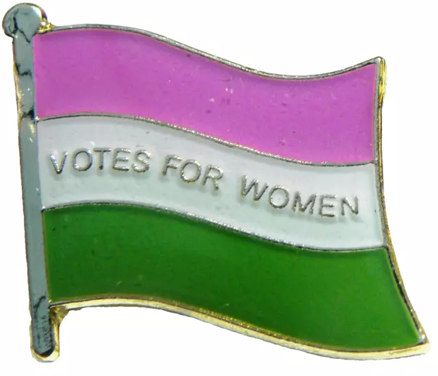 Suffragette Flag Pin Badge Votes For Women Suffragettes Brooch