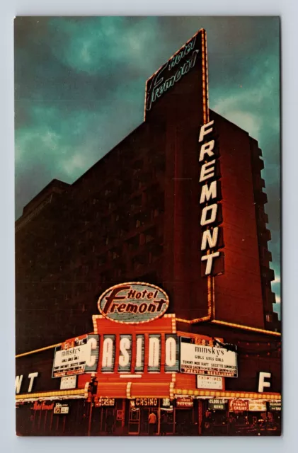 Las Vegas NV-Nevada, Fremont Hotel And Casino, Advertising, Vintage Postcard