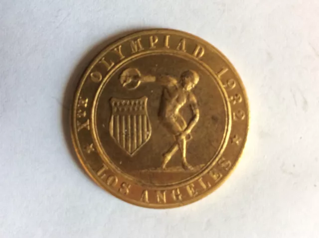 1932 10th. Olympiad los- angeles ca.brass medal 31mm.