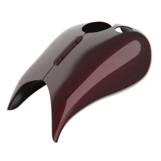Crimson Red Sunglo Stretched Tank Cover For 09+ Harley Advanblack Touring
