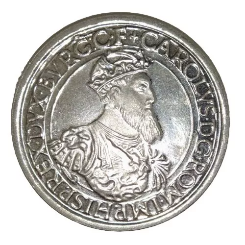 BELGIQUE - 5 ECU 1987 - Argent 22,85g - Charles Quint