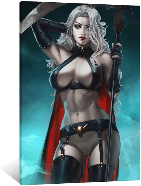 Lady Death Sexy Seres Vampire Canvas Art Poster Wall Art Picture Poster Print