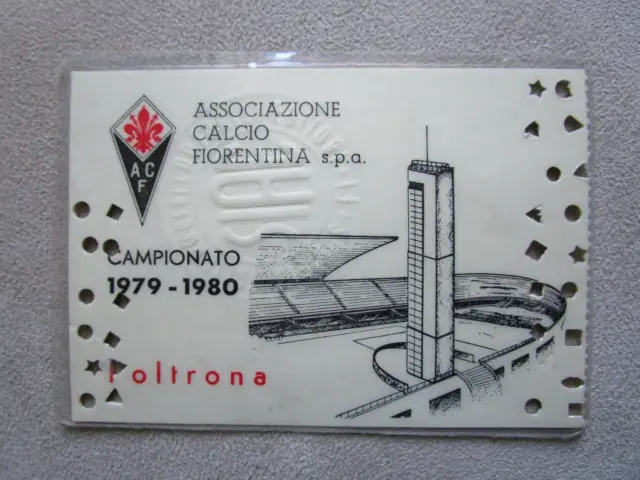 Abbonamento Calcio Fiorentina A.c.  Campionato 1979-80 - Poltrona -