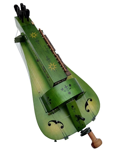 Bois d'érable couleur verte 6 cordes 24 touches vilebrequin, joli dessin. Bon son 9