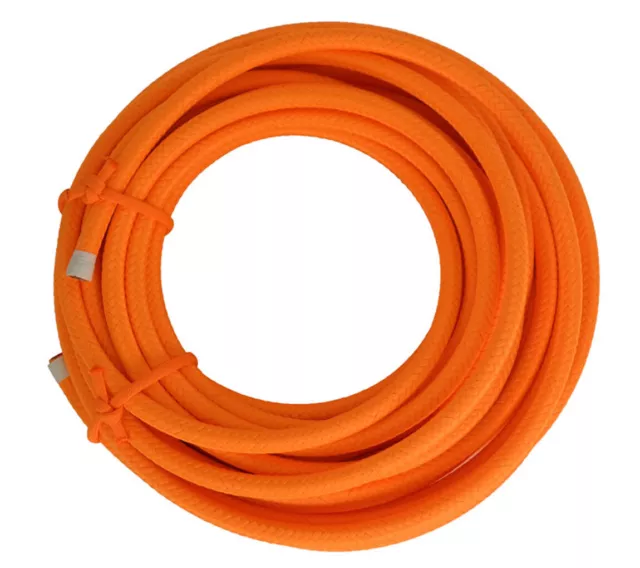 Câble D'Alimentation 3x1,5 MM² - Câble Tressé Couleurs Orange Clair - 3,5 Mètres