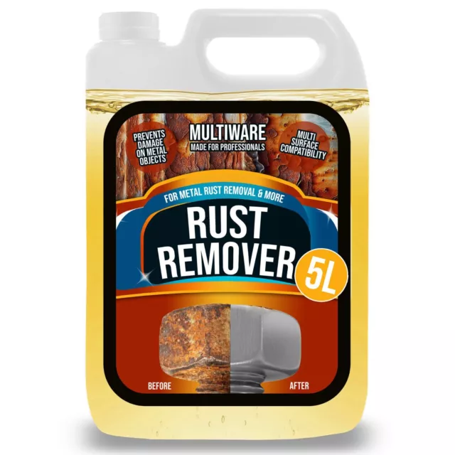 Rust Remover Spray Liquid Treatment 5 Litre 5L Car Tools No Phos Phoric Acid