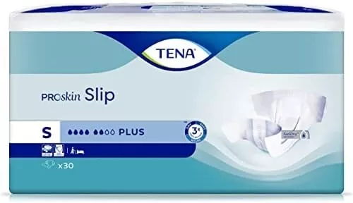 TENA Proskin Slip Plus - Small (S) -  Pack of 30 - Incontinence Slips Brand New