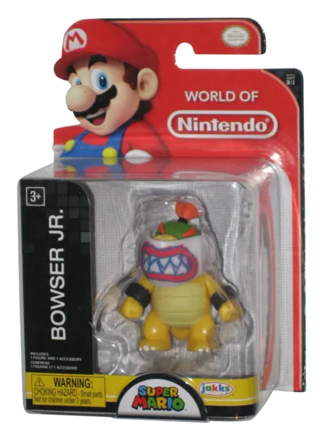BNIB WORLD OF Nintendo Super Mario Bowser Jr. Jacks Jouet Action Figurine  6.3cm EUR 70,24 - PicClick FR