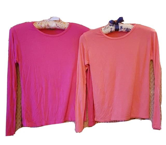Pacchetto 2x t-shirt elasticizzate per ragazze taglia top età 5-6-7 anni