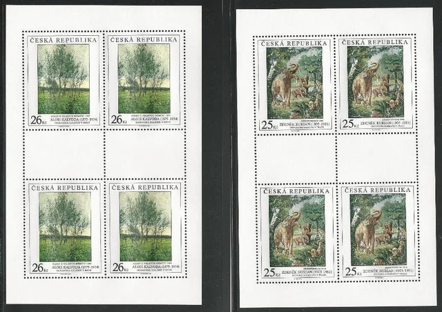 Tschechische Republik aus 2005 ** postfrisch Kleinbogen MiNr. 451-453 - Kunst!