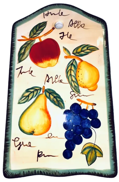 Style-Eyes By Baum Bros. Trivets Fruit Apple Pear Grapes Lemon