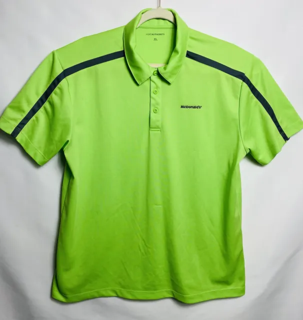 PORT AUTHORITY MENS polo Shirt Sz XL Green 100% Polyester $15.04 - PicClick