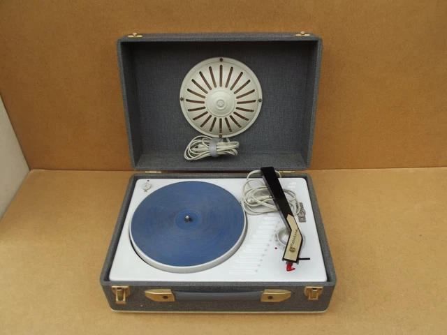 Tourne-disques Mélodyne Electrophone Melovox - Valise Vintage - Fabriqué En France