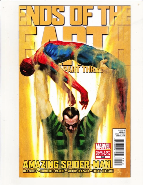 Amazing Spiderman #684 Marvel 2012 Rare 1:15 Dell'otto Painted Variant Htf