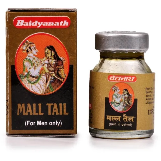 Baidyanath Mall Tail Oil 5ml Huile de massage pour hommes utile dans ED et PE