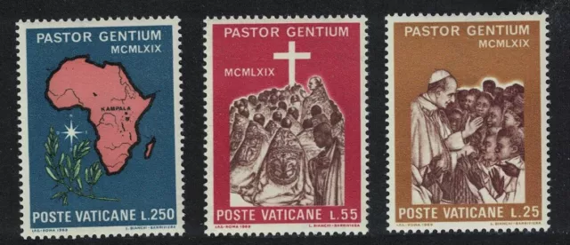 SALE Vatican Pope Paul's Visit to Uganda 3v 1969 MNH SG#525-527 Sc#473-475