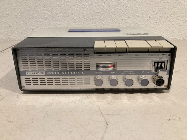 Enregistreur à Bande Portable UHER 4000 - Vintage - Bon état De Marche