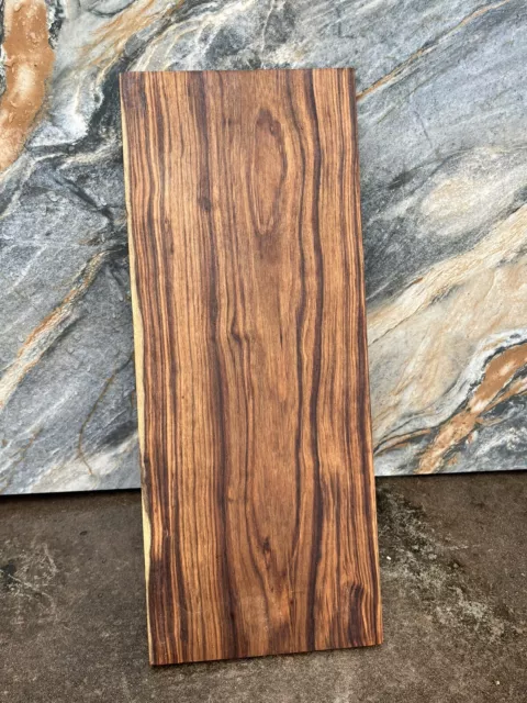 Africa Cordia Ebony Timber Board Table Bench Top Wood Slab Blank Burl 35X14CM