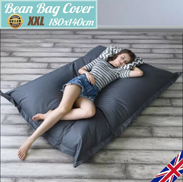 Adult Beanbag Chair XXL Large Bean Bag Indoor/Outdoor Beanbags COVER Waterproof