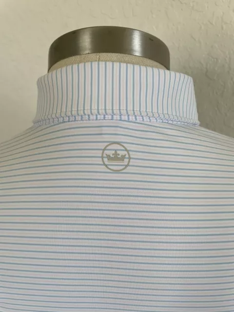 Peter Millar Polo Shirt Large Crown Crafted Golf Golfer Men's Casual