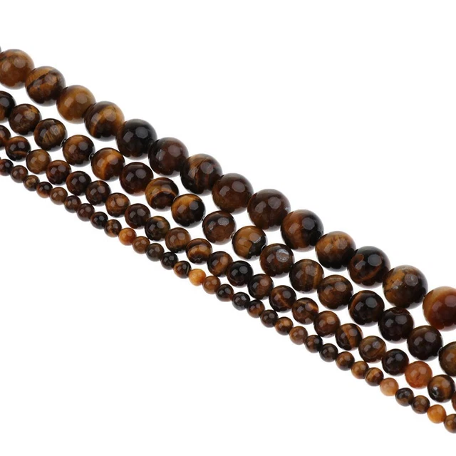 2X 1 brin d'oeil de tigre agate pierre perles en vrac diy artisanat bijoux 2