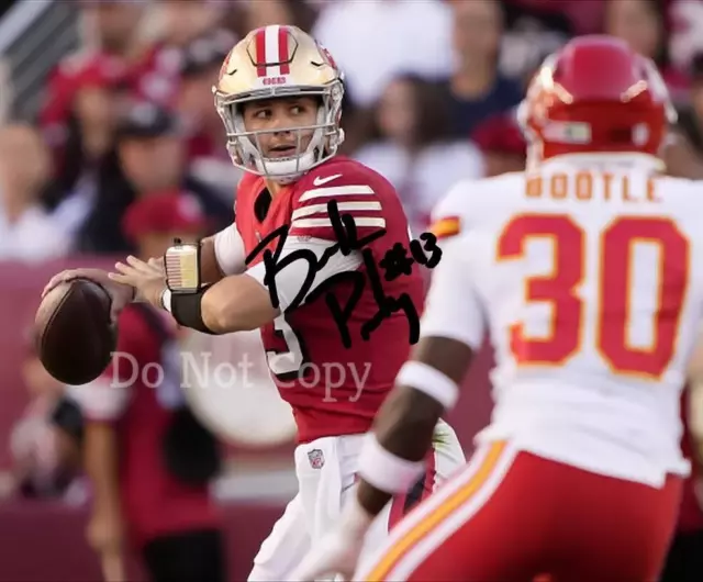 Brock Purdy Signed Photo 8X10 Rp Autographed Picture San Francisco 49Ers