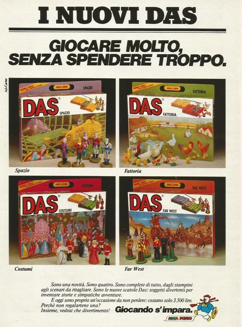 U0458 Das Adica Pongo, Costumi, Fattoria, Pubblicità vintage 1981, 20 x 28 cm