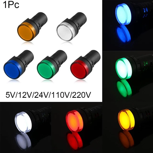 blau - weiße macht einbaustecker eine led - anzeige zündflamme signallampe 22mm
