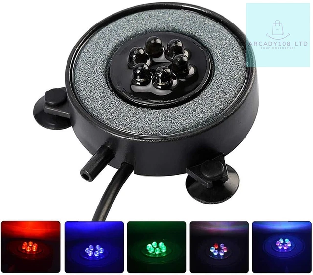 DIYARTS Aquarium Lights Fish Tank Lights, LED Aquarium Air Stone Fish Tank with 2