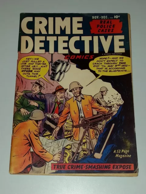 Crime Detective #5 Vg+ (4.5) Vol 2 Hillman Golden Age November December 1950 **