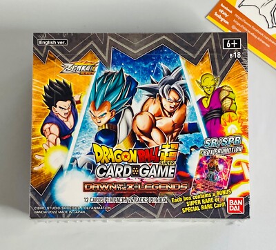 Dragon Ball Cards Dragon Ball Super Card Game Booster Pack: Dawn Of The Z-Legends (BT18) - Factory Sealed BANPRESTO Dragon Ball Z Action Figures Dragon Ball Cards Dragon Ball Super Card Game Booster Pack: Dawn Of The Z-Legends (BT18) - Factory Sealed BANPRESTO Dragon Ball Z Action Figures