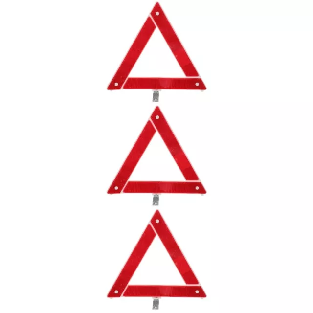 3 Stück Sicherheitsschild, reflektierendes Dreieck, Straßenwarndreieck,