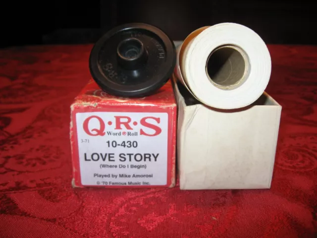 Love Story (Where Do I Begin) - QRS Player Piano Roll #10-430: Hear It Play!