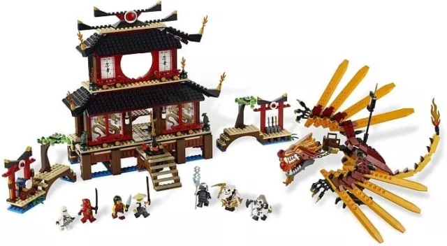 Lego 2507 Ninjago Feuer Tempel /Masters of Spinjitzu Fire Temple NEU Selten 2011