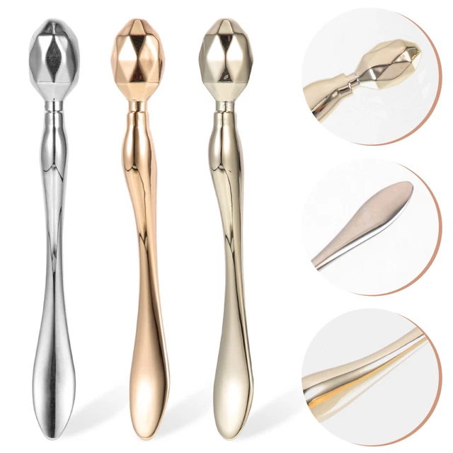 Rhombus Grablöffel Aus Metall Augenfalten Augenmassagerolle Bilden 3 Pcs