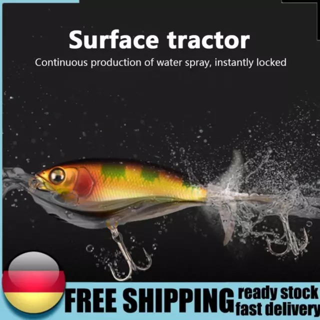 6.5cm 6g Fishing Lures 3D Eyes Plastic Fake Pencil Baits with Triple Hook Tackle