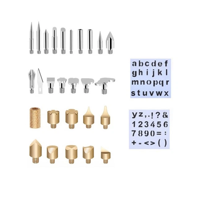 Upgrade Your Crafting Projects with 28pcs Soldering Iron Tips for Wood Burning