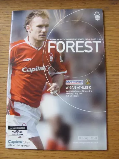 01/05/2004 Nottingham Forest v Wigan Athletic  (Light Crease).